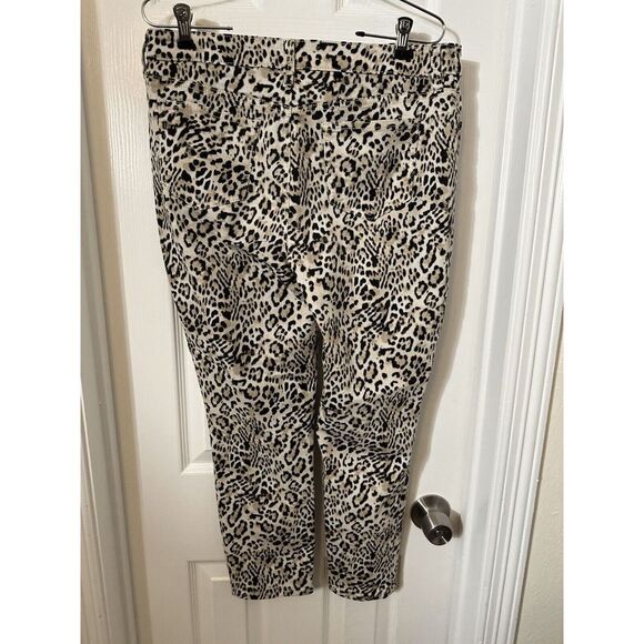 Chico's Women's 1 Slimming Leopard Print Ankle Pants Animal Print - Picture 3 of 6